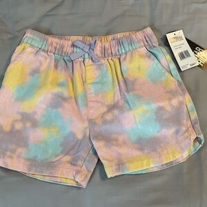 Denny's Star Ride Pastel Tie-Dye Shorts 6x